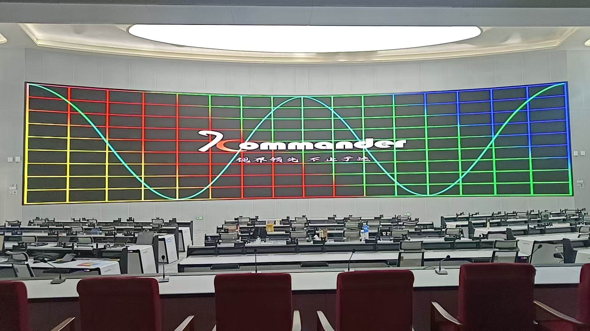 五台山景区综合管理服务平台 COB 0.9 弧形 LED 显示屏控制系统项目