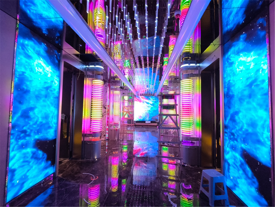 安宁市麦吉克 KTV 多规格模组 LED 娱乐显示项目
